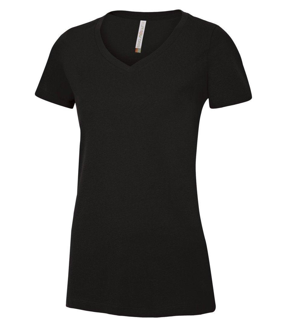 ATC™ EUROSPUN® RING SPUN V-NECK LADIES' TEE. ATC8001L - Tagit Express