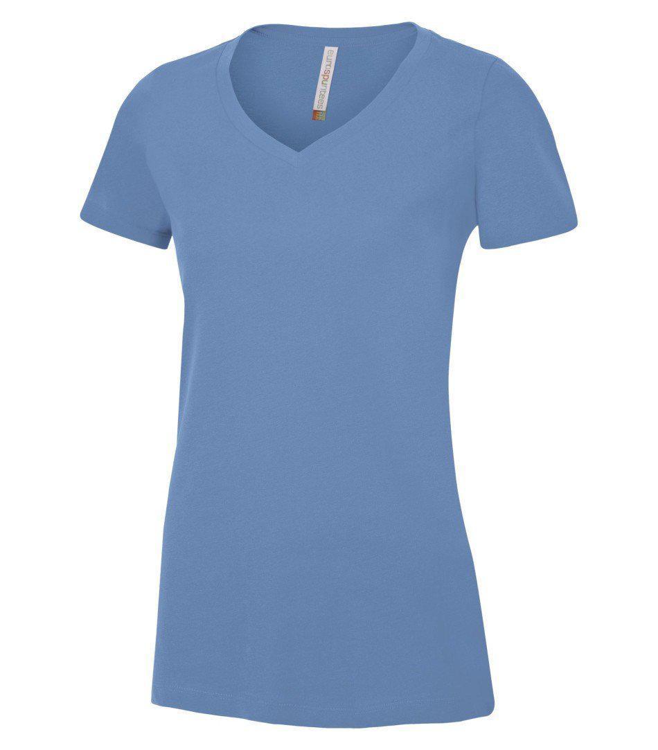 ATC™ EUROSPUN® RING SPUN V-NECK LADIES' TEE. ATC8001L - Tagit Express
