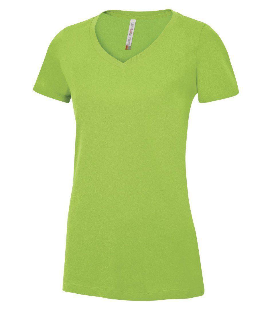 ATC™ EUROSPUN® RING SPUN V-NECK LADIES' TEE. ATC8001L - Tagit Express