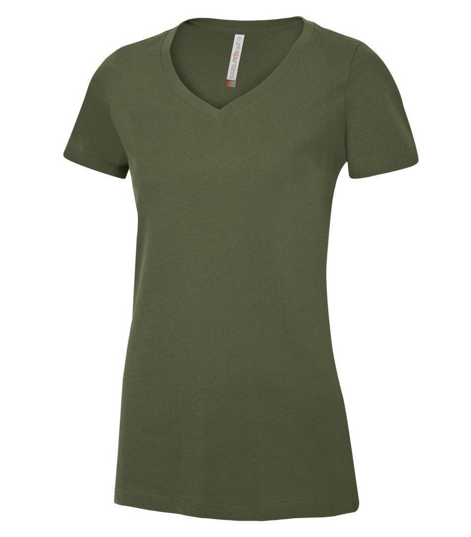 ATC™ EUROSPUN® RING SPUN V-NECK LADIES' TEE. ATC8001L - Tagit Express