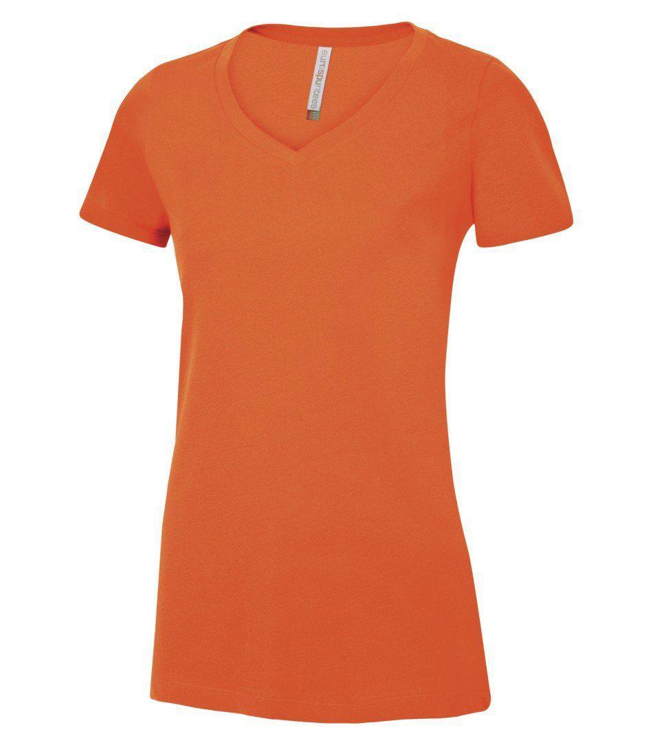 ATC™ EUROSPUN® RING SPUN V-NECK LADIES' TEE. ATC8001L - Tagit Express