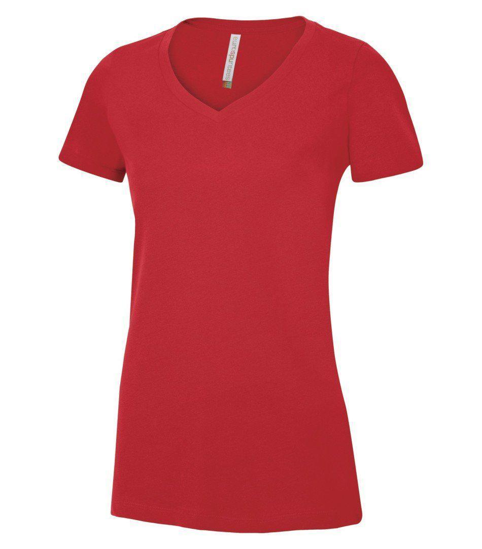 ATC™ EUROSPUN® RING SPUN V-NECK LADIES' TEE. ATC8001L - Tagit Express